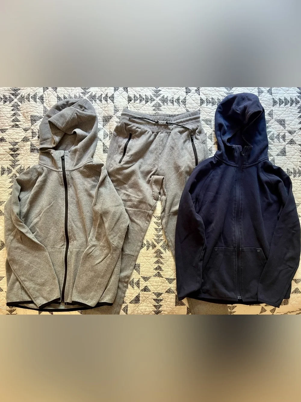 Bundle of 2 Gapfit Boys tech hoodies and 1 jogger pants